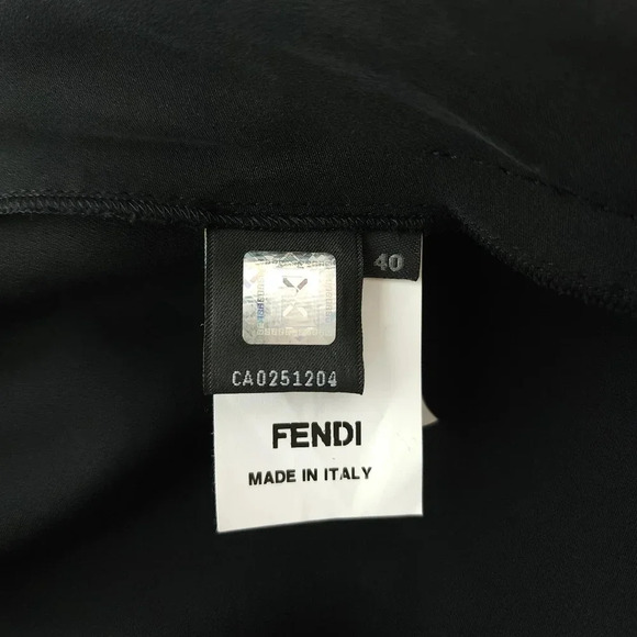 Fendi Vneck Drawstring Waist Knee Length Dress - Picture 6 of 10